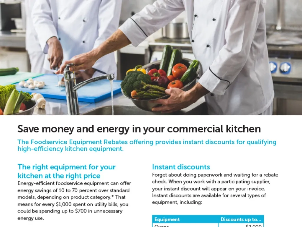 Illinois Foodservice Rebates Face Sheet